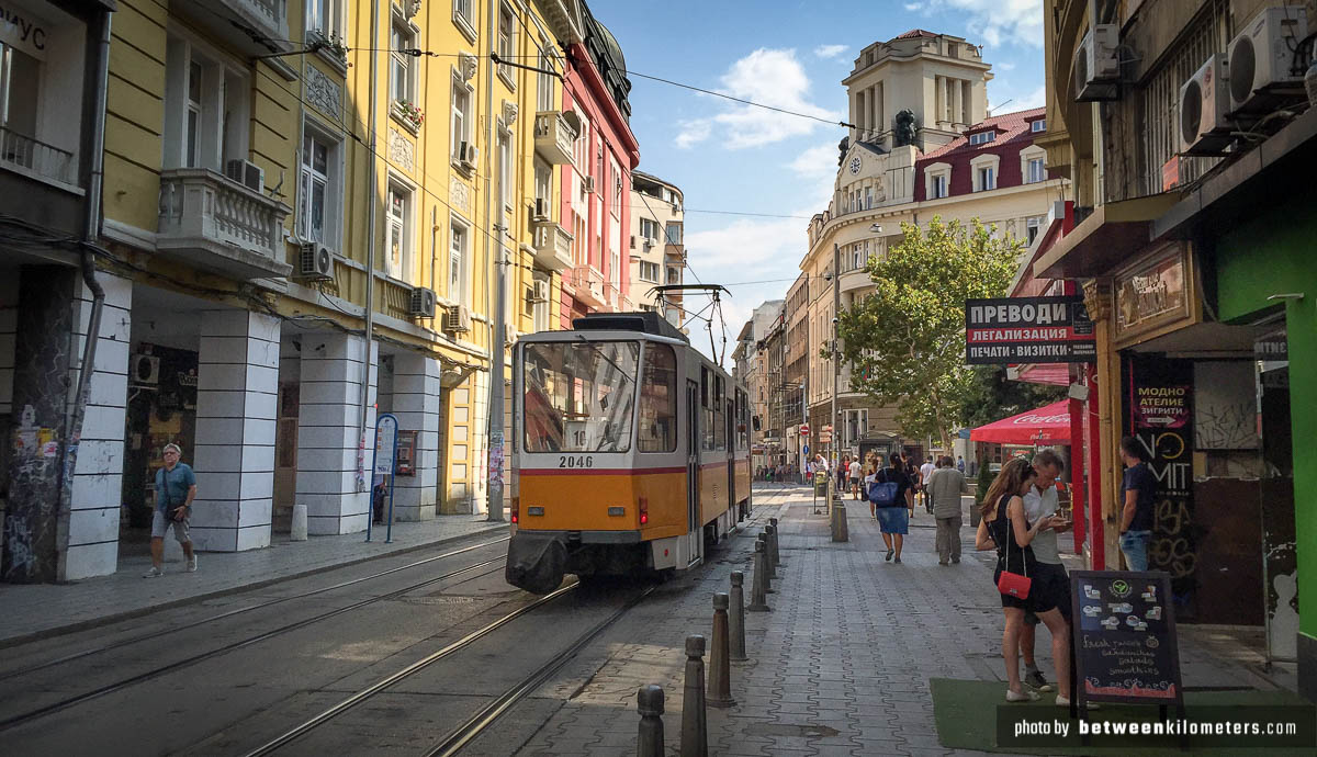 Prawie jak Lizbona :P Tramwaj w Sofii, Bułgaria